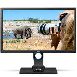 BenQ 明基27英寸IPS 10bit 2K 99% AdobeRGB广色域硬件校色旋转升降专业摄影绘图电脑显示器 SW2700PT