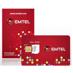 毛里求斯Emtel 30天电话卡 1GB流量（可选国际通话套餐）