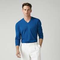 Massimo Dutti 00980411424 男士提花山羊绒羊毛针织衫 