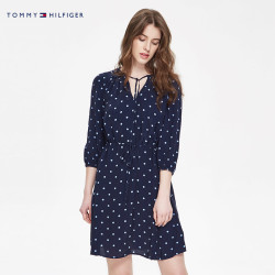 TOMMY HILFIGER女装2018春季 波点休闲长袖