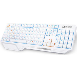  REACHACE 达尔优 DK300 104键游戏背光机械键盘 白色 青轴