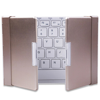 B.O.W 航世 HB099 三折双模无线薄膜键盘 白色 无光