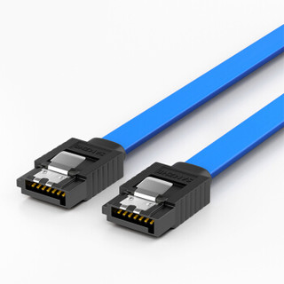 山泽（SAMZHE）3UL-05B 高速SATA3代双通道数据线 直对直 蓝色 0.48米 固态硬盘 SSD数据 *2件