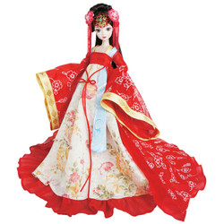 可儿娃娃（Kurhn）中国古装新娘系列 唐韵佳人 古装娃娃芭比娃娃 女孩玩具生日礼物 10关节体
