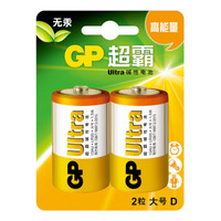 GP 超霸 13AU-2IL2 1号碱性电池 2粒