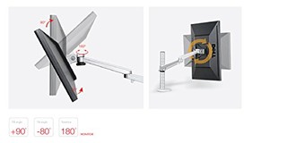  UP 埃普 OA-7X 显示器笔记本桌面夹装支架