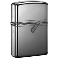 之宝(Zippo)打火机 拉链黑冰 激光刻 21088-A-043104