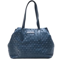jimichu JIMMY CHOO包女士大手提包深蓝EMBOSSED STARS ON GRAINY LEATHER SOFIA/M EMG 173 NAVY