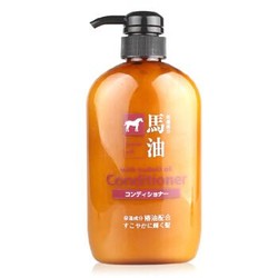 KUMANOYUSHI 熊野油脂 无硅油马油护发素 600ml  *3件