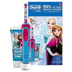 博朗 Oral B 3岁以上 儿童电动牙刷 冰雪女王款