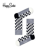 Happy Socks FO01 901 41-46 菱形格立体方格棉袜