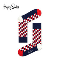 Happy Socks FO01 068 41-46 菱形格立体方格棉袜