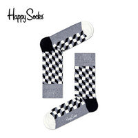 Happy Socks FO01 901 36-40 菱形格立体方格棉袜