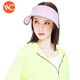 韩国VVC CM99106夏季遮阳帽子女防紫外线防晒沙滩帽户外骑车太阳帽女神帽儿童帽 成人-粉色 56-58cm *2件