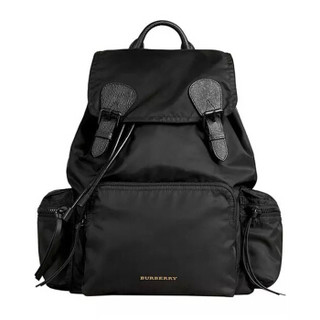 BURBERRY 博柏利 Rucksack 军旅尼龙双肩背包 中号 黑色