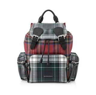 BURBERRY 博柏利 Rucksack 女士经典格纹中号双肩背包