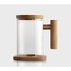 CIDICOCK 榉木玻璃茶杯 300ml