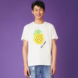 C＆A CA200207274 男士菠萝图案纯棉印花短袖T恤