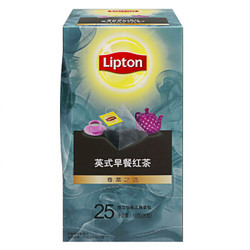 立顿 Lipton  尊萃之选 英式早餐红茶 25包 50g *2件