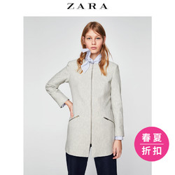 ZARA 女装 人字斜纹外套 02322893803