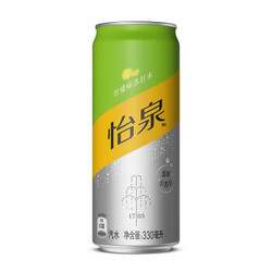  怡泉 Schweppes 苏打水 柠檬味 330ml*24罐 *2件