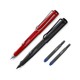 移动专享：LAMY 凌美 Safari狩猎者系列 钢笔 F尖 磨砂黑+德古拉红 2支套装