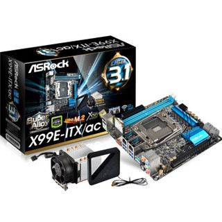  华擎（ASRock）X99E-ITX/AC主板（ Intel X99/LGA 2011-3 ）