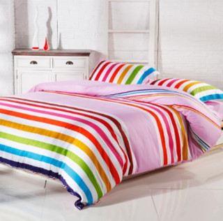 Dohia 多喜爱 美丽彩虹 双人床单四件套 1.5米床