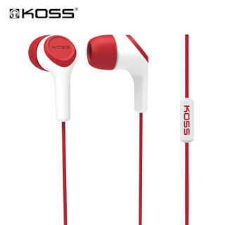  KOSS 高斯 KEB15iR 入耳式耳机  红色