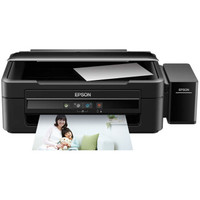 EPSON 爱普生 L380 墨仓式一体机 (打印 扫描 复印、A4、USB、墨水、家庭打印，照片打印，家庭办公，小型商用、墨仓/加墨式打印)