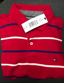 Tommy Hilfiger 汤米·希尔费格 男士经典休闲短袖条纹Polo衫