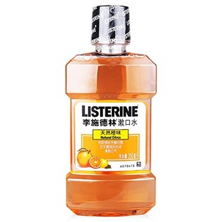 LISTERINE 李施德林 基础护理系列天然橙味漱口水 500ml+250ml