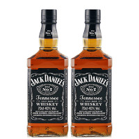 JACK DANIEL‘S 杰克丹尼 黑标 调和 田纳西威士忌 40%vol 700ml*2瓶