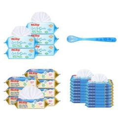 Nuby 努比 宝宝护肤生理盐水湿纸巾+勺子