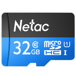 Netac 朗科 MicroSDHC UHS-I U1 Class10  TF存储卡 32GB