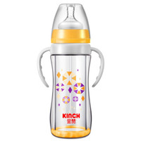 KINCH 金赞 J205 宽口玻璃奶瓶  200ml 黄色