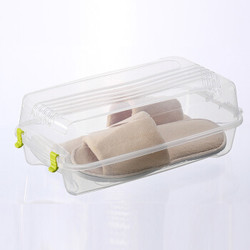 彩龟 透明塑料鞋盒 3个