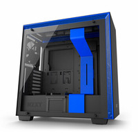 NZXT. 恩杰 H700i 黑蓝 ATX机箱（单侧透、智能控制、标配1把风扇）