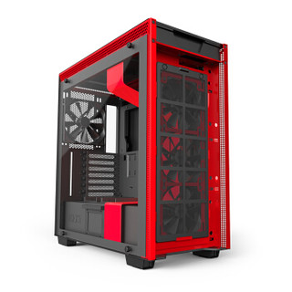 NZXT. 恩杰 H700i 黑红 ATX机箱（单侧透、智能控制、标配1把风扇）