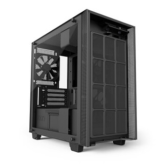 NZXT. 恩杰 H400i 纯黑 M-ATX机箱（单侧透、智能控制、标配1把风扇）