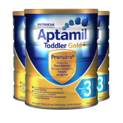 Aptamil 爱他美 金装 婴幼儿奶粉 3段 900g 3罐装 *2件