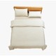 当当优品 纯棉日式色织水洗棉床笠四件套 1.5米床 条纹素麻 +凑单品