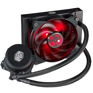 COOLERMASTER 酷冷至尊 冰神B120 CPU水冷散热器（红光、多平台）