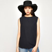 MOUSSY 010ASH80-0500 女士休闲纯色无袖T恤
