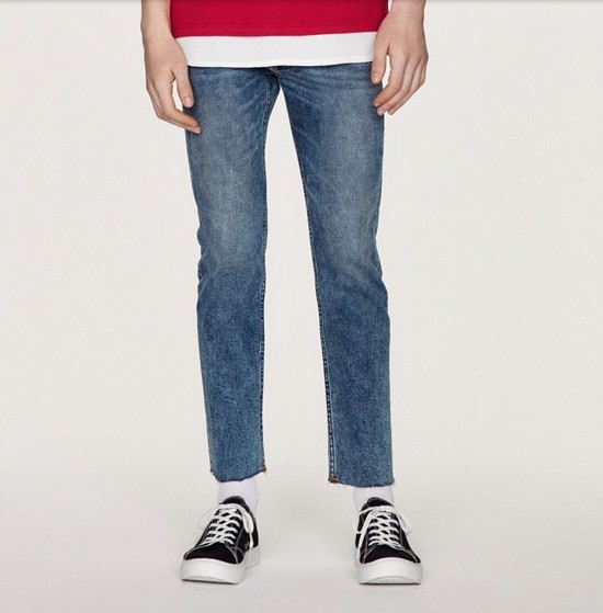  GU 极优 307068 男士九分牛仔裤