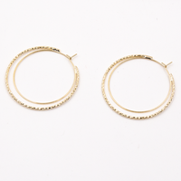 beppin-komachi 闪亮双圈耳环