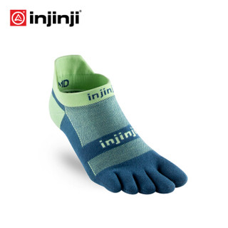 injinji Injinji五指袜 18年新品 低帮薄款跑步袜 防水泡运动袜 男女袜 海沫绿 S