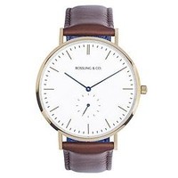 中亚Prime会员：Rossling & Co. Classic 40mm - Westhill 中性时装腕表