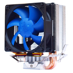 PCCOOLER 超频三 蓝狐 CPU风冷散热器（单塔单扇双热管、多平台）