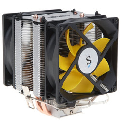 超频三（PCCOOLER）黄海增强版 CPU散热器（9CM静音风扇/多平台/双风扇/配电源转接线/硅脂） *3件